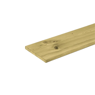 Schuttingplank Geschaafd  15 x 140 mm 3,60 mtr Geïmpregneerd