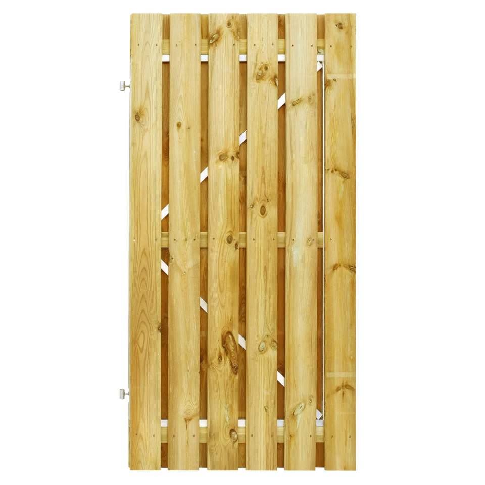 Tuindeur Stalen frame 100 x 190cm Geïmpregneerd