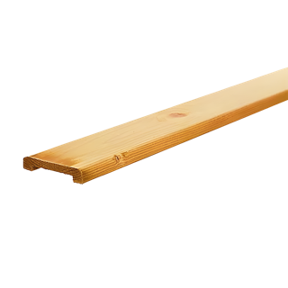 Afdeklat breed, 19 x 96 mm, sponning 62 mm Geïmpregneerd