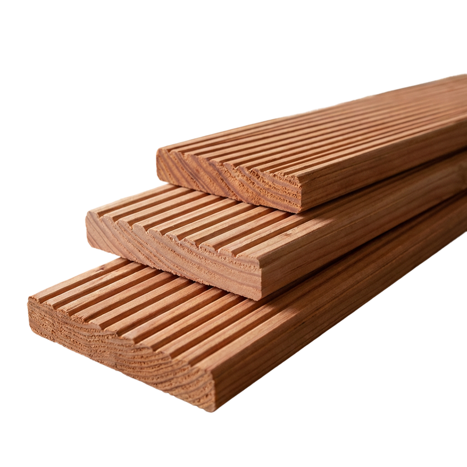 Vlonderplank 28 x 145 mm 3,00 mtr Lariks / Douglas