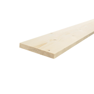 Geschaafd 18 x 145 mm 3,00 mtr blank hout