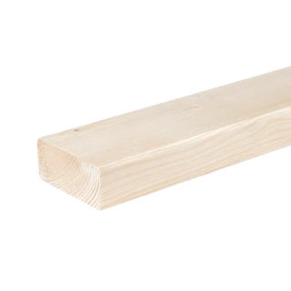 Geschaafd 44 x 68 mm 3,00 mtr blank hout