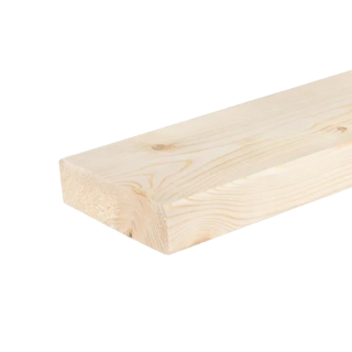 Geschaafd 58 x 156 mm 4,20 mtr blank hout