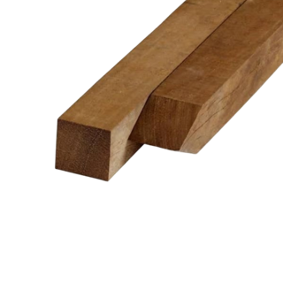 Paal 120 x 120 mm 2,70 mtr Hardhout Okan