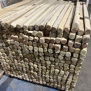 Vierkante paal 70 x 70 mm 1,80 mtr Robinia