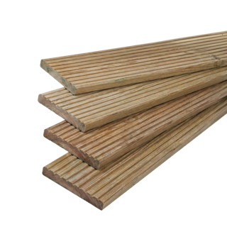 Vlonderplank 28 x 145 mm 4,00 mtr Geïmpregneerd