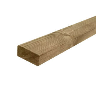 Balk Fijnbezaagd 50 x 150 mm 5,00 mtr Geïmpregneerd
