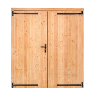 Douglas dubbele dichte deur 185×205 cm – links scharnierend