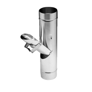 Zinken regentonklep Ø80